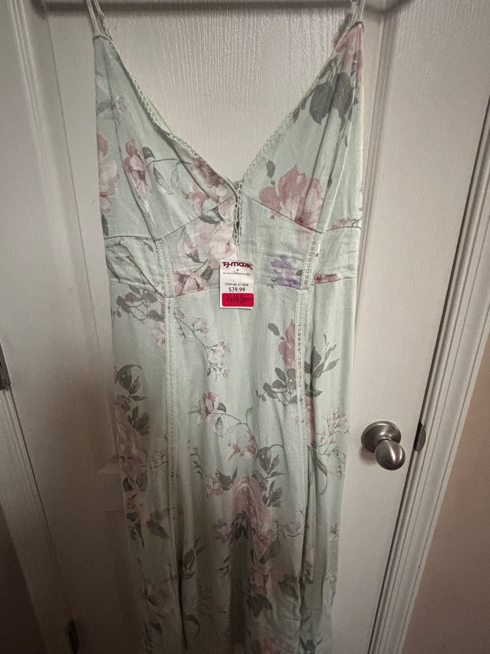 Joie Strapless Mint Green Floral Slip Dress